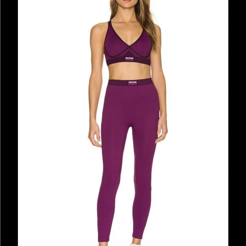 Adam Selman Sport Bonded Active Leggings Bra Set Size Small